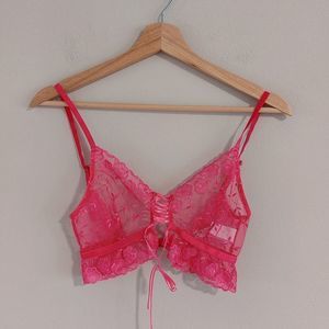 ASOS hot pink lace bra